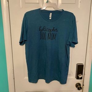 Helicopter Dog Mom Tee Shirt